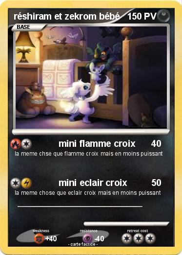 Pokemon réshiram et zekrom bébé