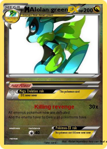 Pokemon Alolan green