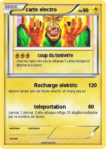 Pokemon carte electro
