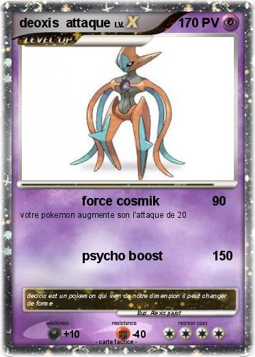 Pokemon deoxis  attaque