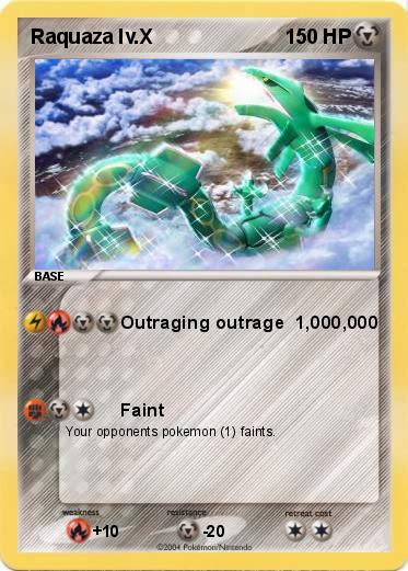 Pokemon Raquaza lv.X