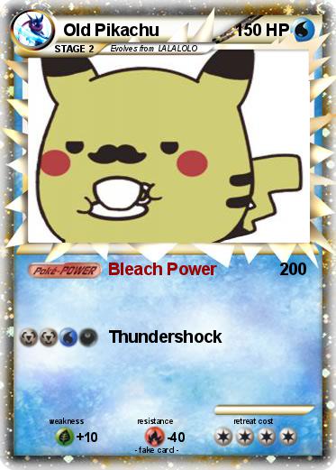Pokemon Old Pikachu
