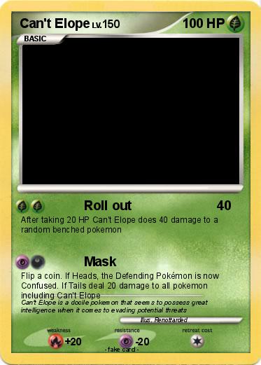 Pokemon Can't Elope