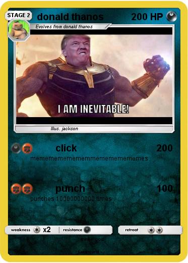 Pokemon donald thanos