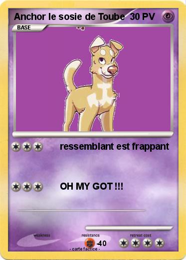 Pokemon Anchor le sosie de Toube