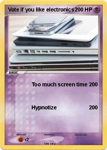 Pokemon Vote if you like electronics