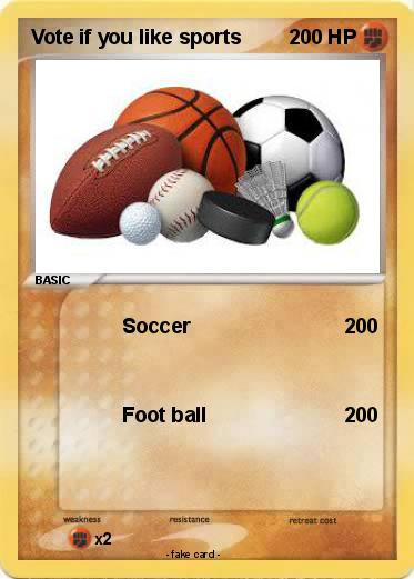 Pokemon Vote if you like sports