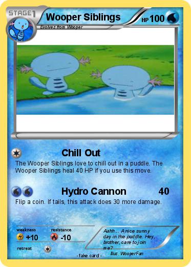 Pokemon Wooper Siblings