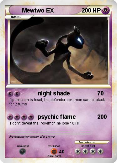Pokemon Mewtwo EX