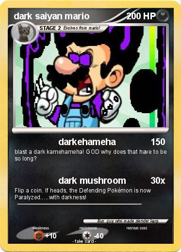 Pokemon dark saiyan mario