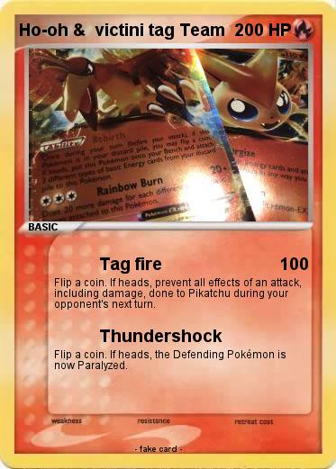 Pokemon Ho-oh &  victini tag Team