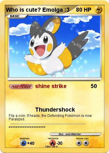 Pokemon Who is cute? Emolga :3