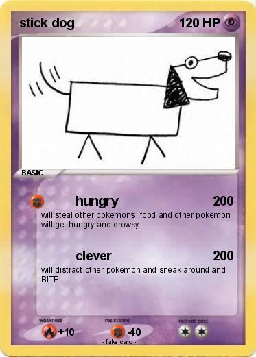 Pokemon stick dog