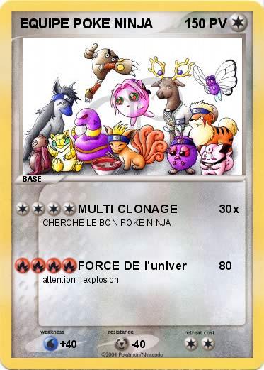 Pokemon EQUIPE POKE NINJA