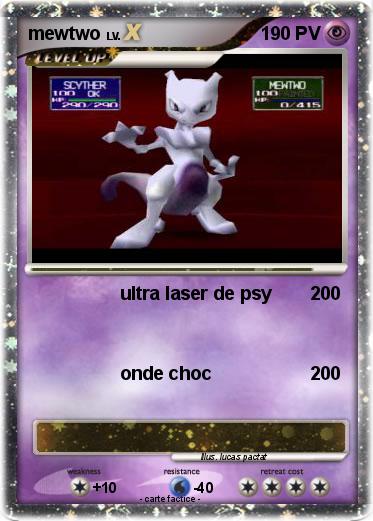 Pokemon mewtwo