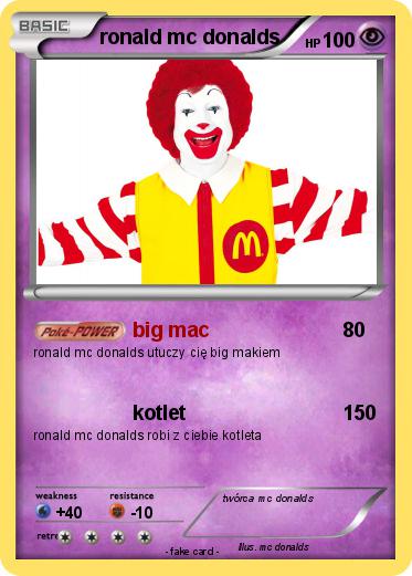 Pokemon ronald mc donalds