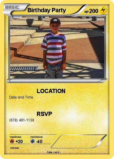 Pokemon Birthday Party