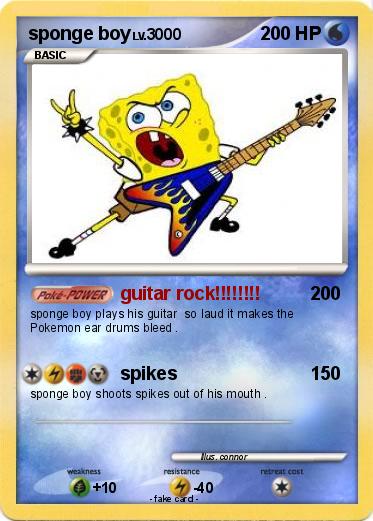 Pokemon sponge boy