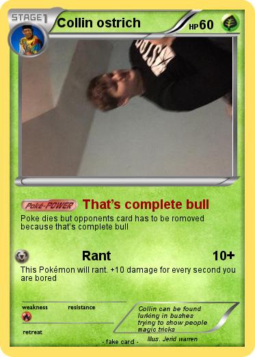 Pokemon Collin ostrich