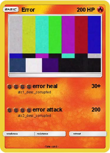 Pokemon Error