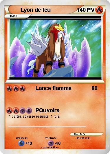 Pokemon Lyon de feu