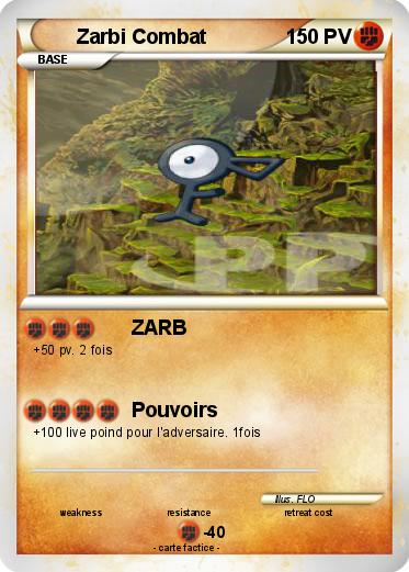 Pokemon Zarbi Combat