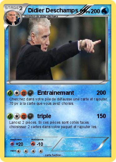 Pokemon Didier Deschamps ex