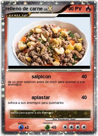 Pokemon relleno de carne