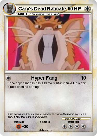 Pokemon Gary's Dead Raticate