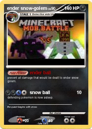 Pokemon ender snow-golem