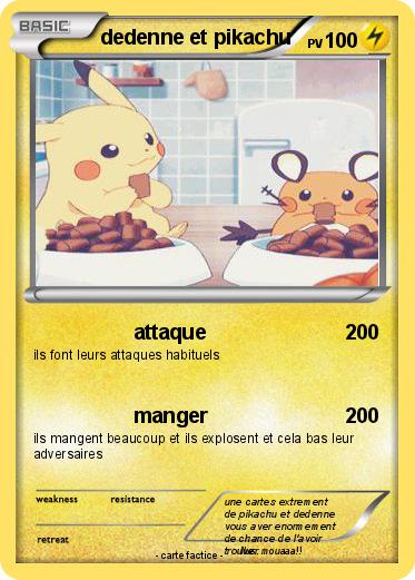 Pokemon dedenne et pikachu