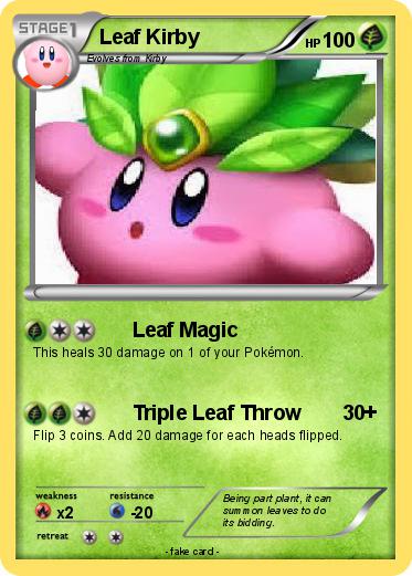 Pokemon Leaf Kirby