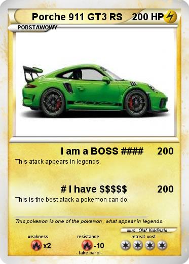 Pokemon Porche 911 GT3 RS
