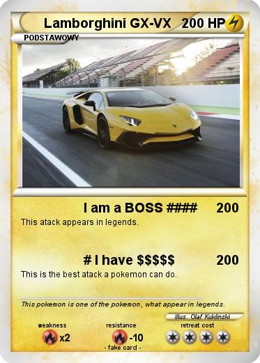 Pokemon Lamborghini GX-VX