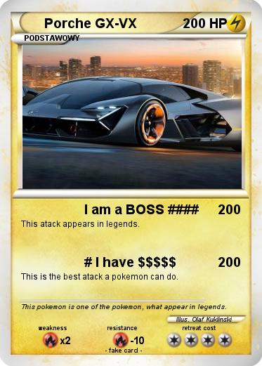 Pokemon Porche GX-VX