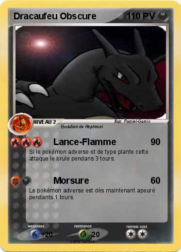 Pokemon Dracaufeu Obscure