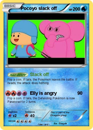 Pokemon Pocoyo slack off