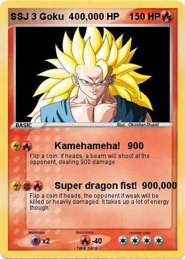 Pokemon SSJ 3 Goku  400,000 HP