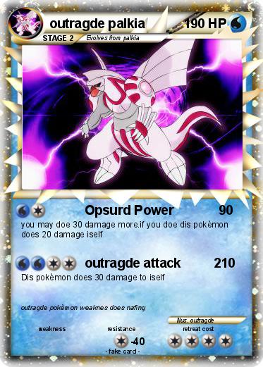 Pokemon outragde palkia