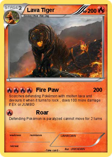 Pokemon Lava Tiger