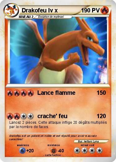 Pokemon Drakofeu lv x