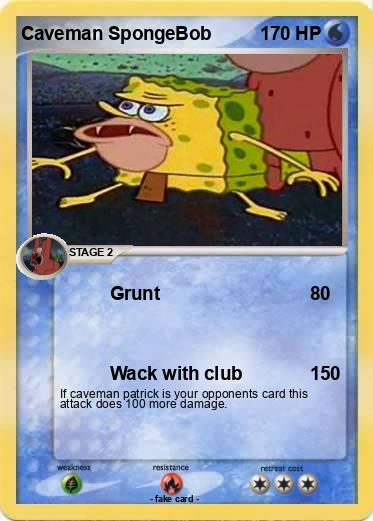 Pokemon Caveman SpongeBob