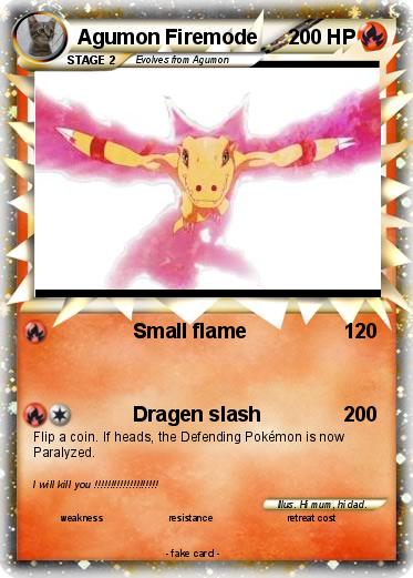 Pokemon Agumon Firemode