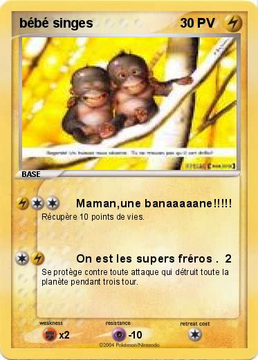 Pokemon bébé singes
