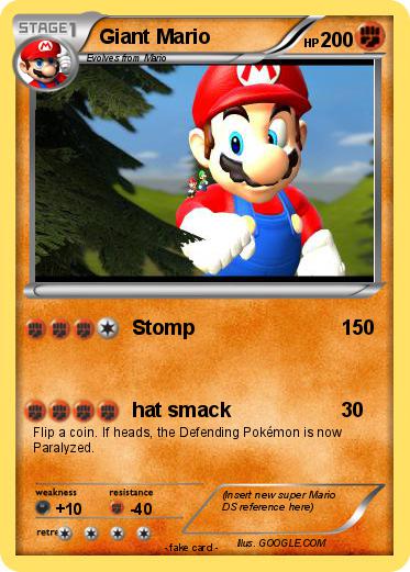 Pokemon Giant Mario