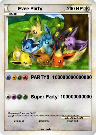 Pokemon Evee Party