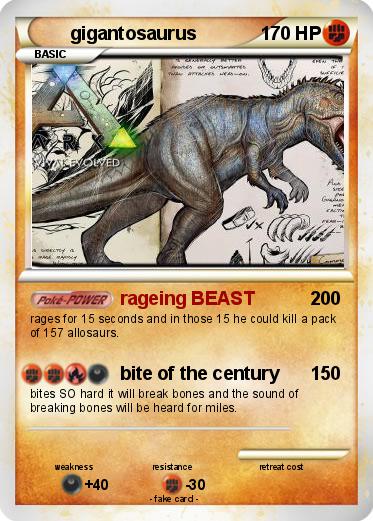 Pokemon gigantosaurus