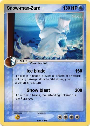 Pokemon Snow-man-Zard
