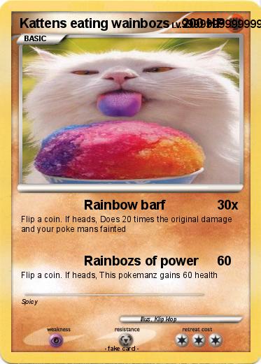 Pokemon Kattens eating wainbozs