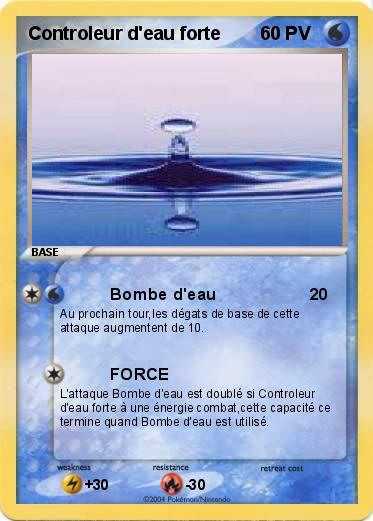 Pokemon Controleur d'eau forte